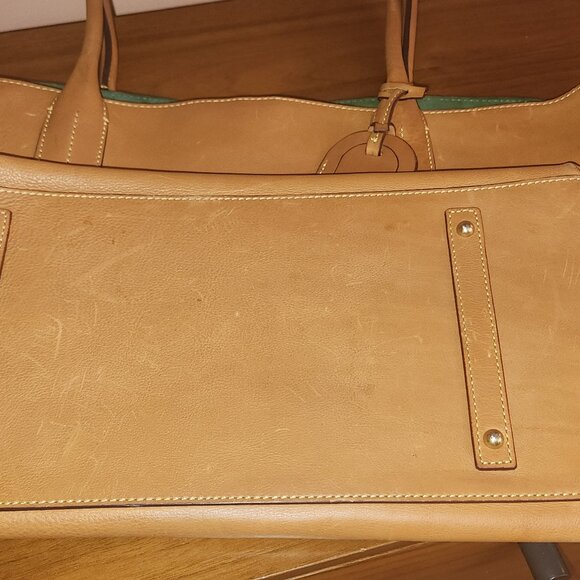 Dooney & Bourke Florentine Large Russell Tote – Tan Leather - Picture 7 of 13